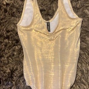 Gold bodysuit